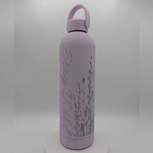 Lavender Floral Insulated Water Bottle